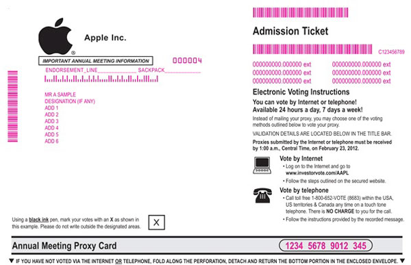 Доверенность на голосование на общем собрании акционеров