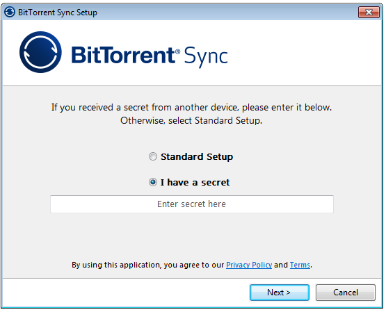 BitTorrent Sync