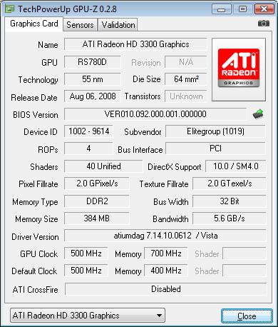 AMD 790GX GPU-Z