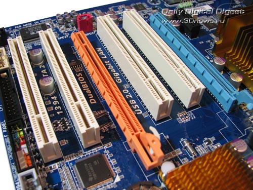 Gigabyte EP43-DS3, слоты расширения