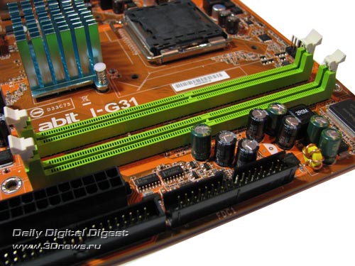 abit I-G31 слоты DIMM