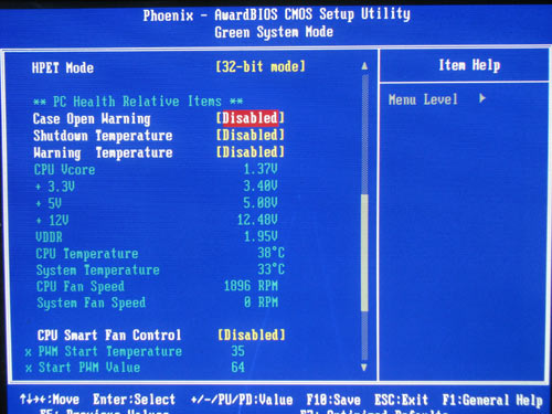 Foxconn G31MG-S  системный мониторинг