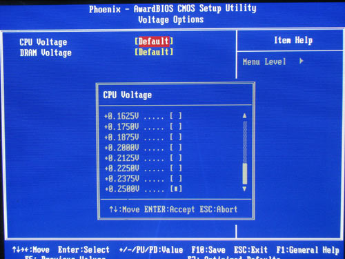 Foxconn G31MG-S регулировка Vcore