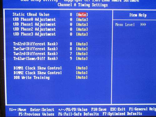 Gigabyte EP45-UD3R настройки памяти 3
