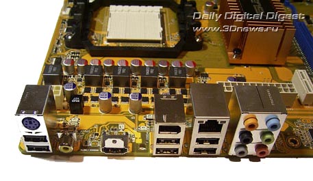  ASUS M3N-H/HDMI задняя панель 