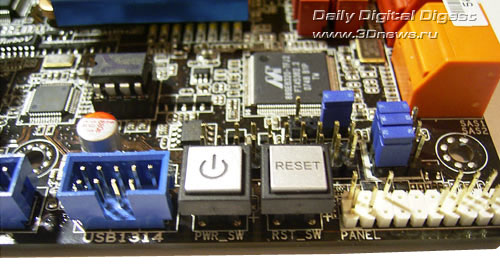 ASUS P6T Deluxe кнопки