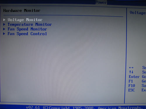 ASUS Rampage II Extreme системный мониторинг 1