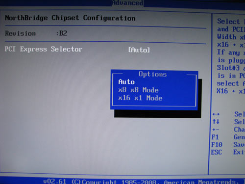 ASUS Rampage II Extreme распределение PCI-E линий
