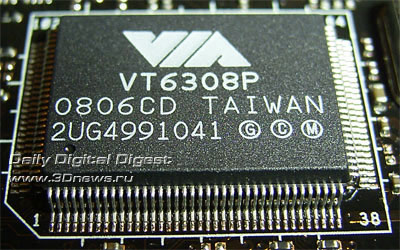 ASUS Rampage II Extreme контроллер FireWire