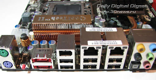 ECS X58B-A задняя панель