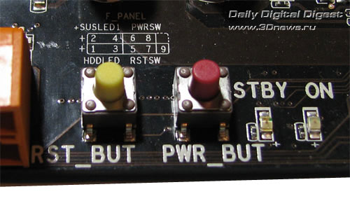 ECS X58B-A кнопки