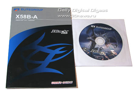 ECS X58B-A комплектация 2