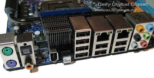 Gigabyte EX58-UD5 задняя панель