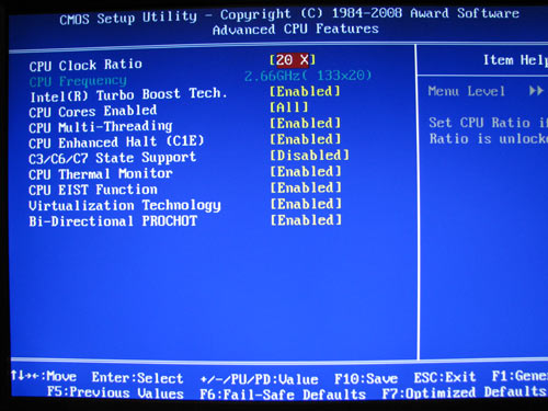Gigabyte EX58-UD5 CPU