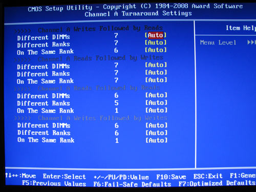 Gigabyte EX58-UD5 настройки памяти 4