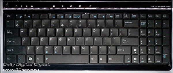 Полноразмерная клавиатура ASUS F50Gx