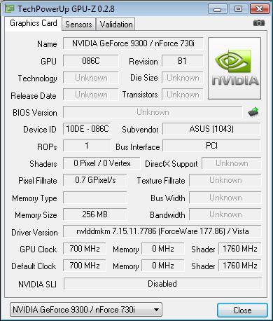  ASUS P5N7A-VM разгон GPU 