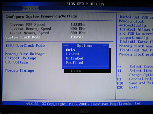 ASUS P5N7A-VM выбор частоты памяти