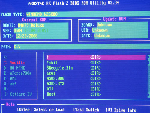 ASUS M4A79 Deluxe EZ Flash 2