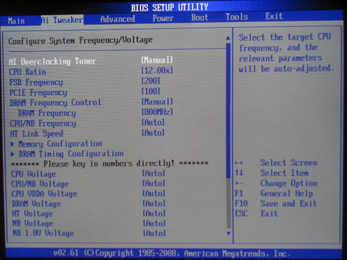 ASUS M4A79 Deluxe функции разгона 1