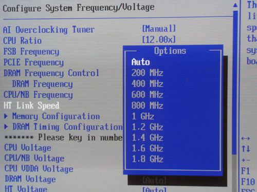 ASUS M4A79 Deluxe множитель HT
