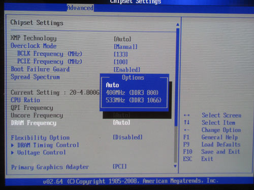 ASRock X58 SuperComputer частота памяти 