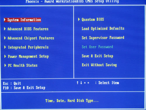 Foxconn Destroyer BIOS