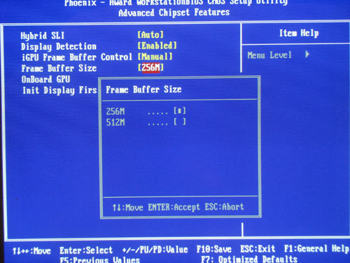 Foxconn Destroyer GPU memsize