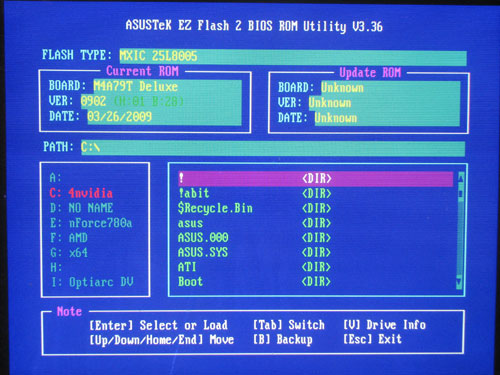 ASUS M4A79T Deluxe EZ Flash 2