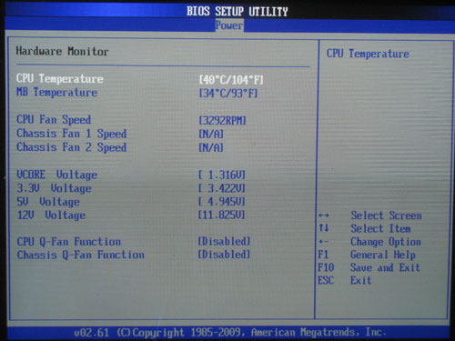 ASUS M4A79T Deluxe системный мониторинг