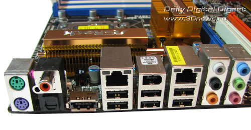 ASRock X58 SuperComputer задняя панель