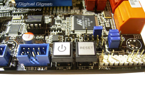 ASUS P6T Deluxe кнопки