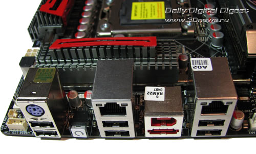 ASUS Rampage II Extreme задняя панель