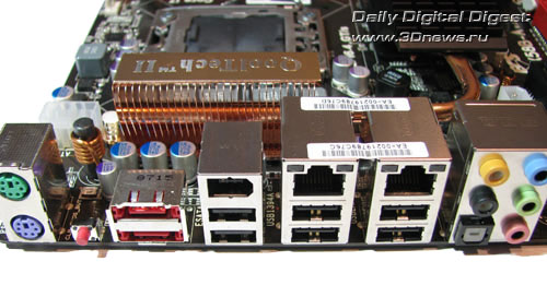 ECS X58B-A задняя панель