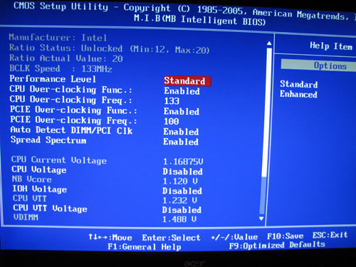 ECS X58B-A функции разгона 1