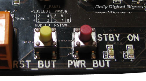 ECS X58B-A кнопки