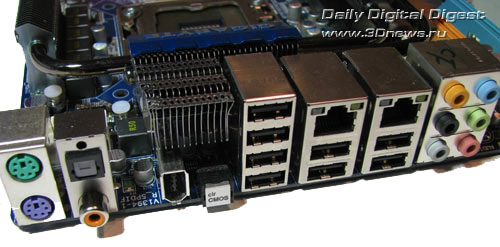 Gigabyte EX58-UD5 задняя панель