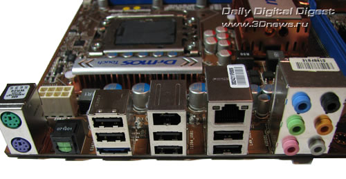 MSI X58 Pro задняя панель