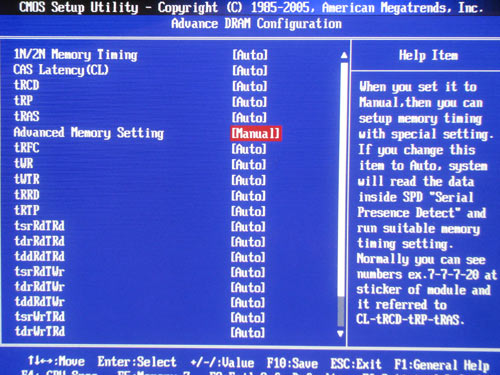 MSI X58 Pro настройки памяти