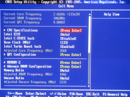 MSI X58 Pro функции разгона 1