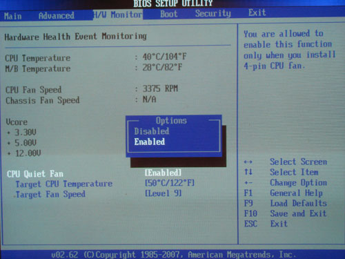 ASRock K10N780SLIX3-WiFi Smart Fan