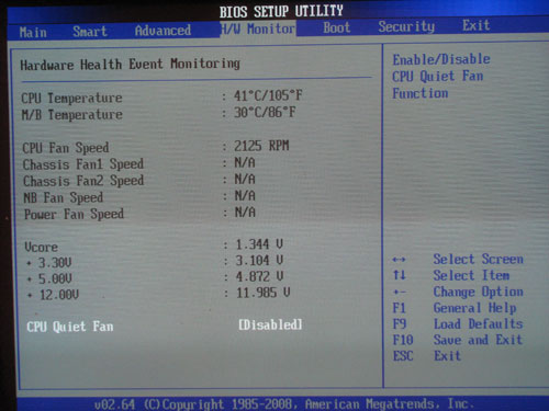 ASRock X58 Deluxe системный мониторинг