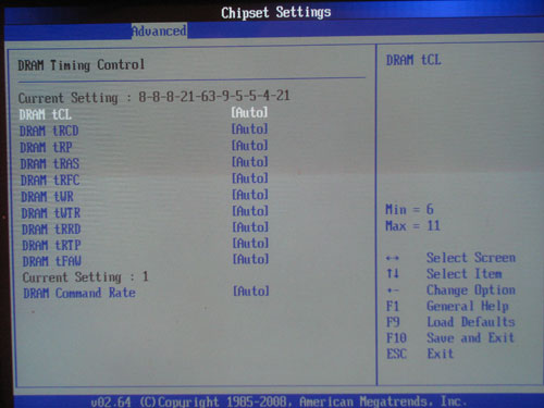 ASRock X58 Deluxe настройки памяти