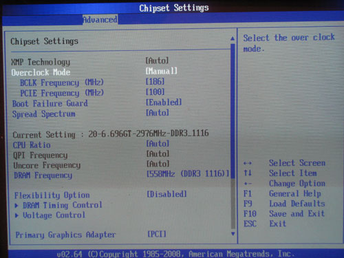 ASRock X58 Deluxe настройки разгона 1