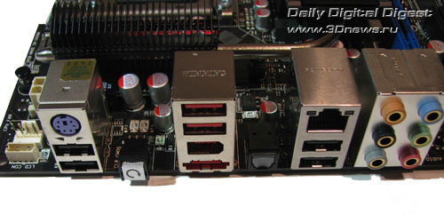 ASUS Rampage II Gene задняя панель
