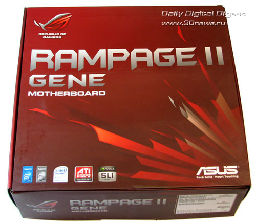 ASUS Rampage II Gene упаковка