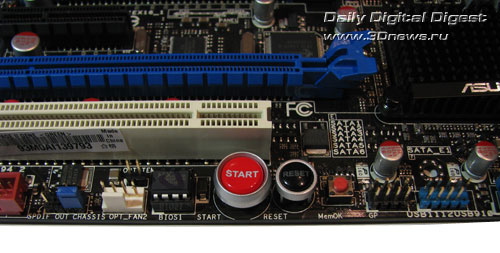 ASUS Rampage II Gene кнопки