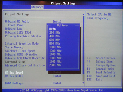 ASRock M3A790GXH/128M множитель HT