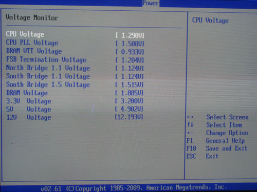 ASUS Maximus II Gene системный мониторинг