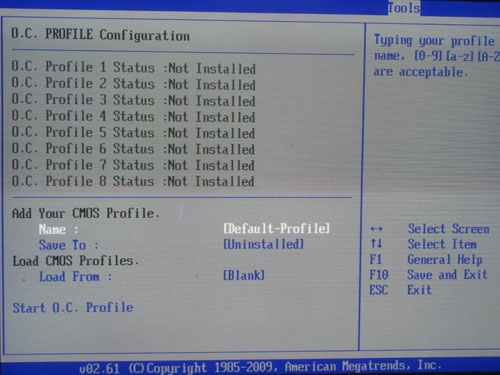 ASUS Maximus II Gene OC Profile